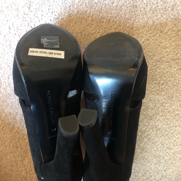 Bottega Veneta Black Suede Sandals Size 37 - Picture 6 of 8